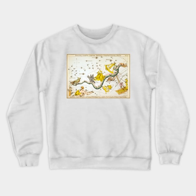 antique sky map for travelers Crewneck Sweatshirt by MiRaFoto